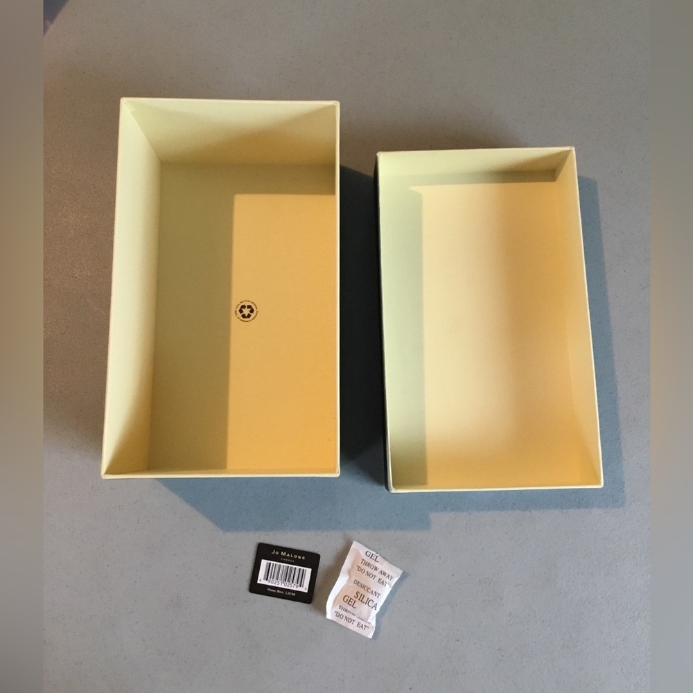 JO MALONE EMPTY SMALL BOX BLACK CREAM INTERIOR ALL LIGHT YELLOW LIGHT CREAM - Picture 3 of 10